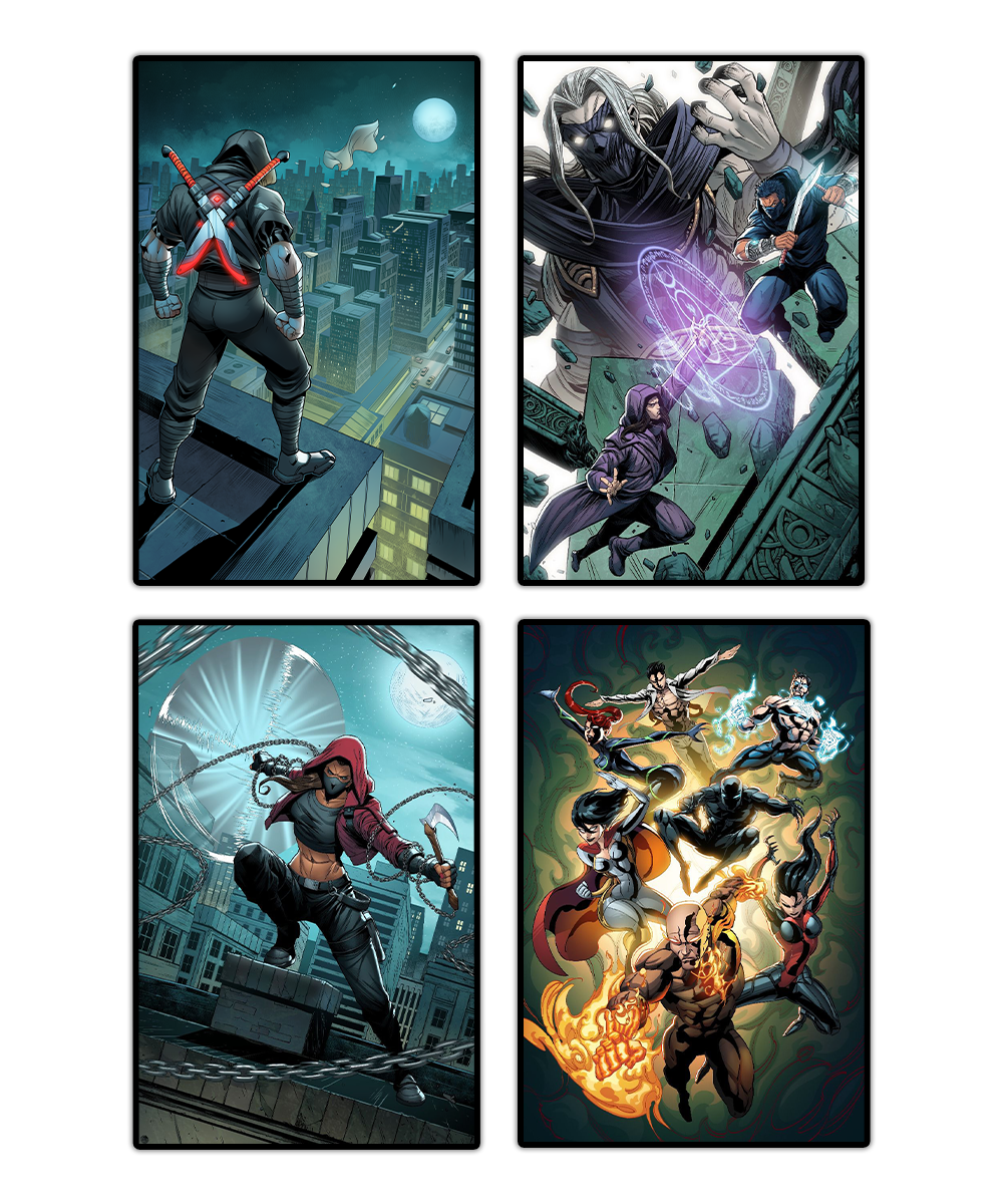 Da Ten Shi Comic + Novella Preorder + 2 Future Comics: Style Assassins & Sparrow
